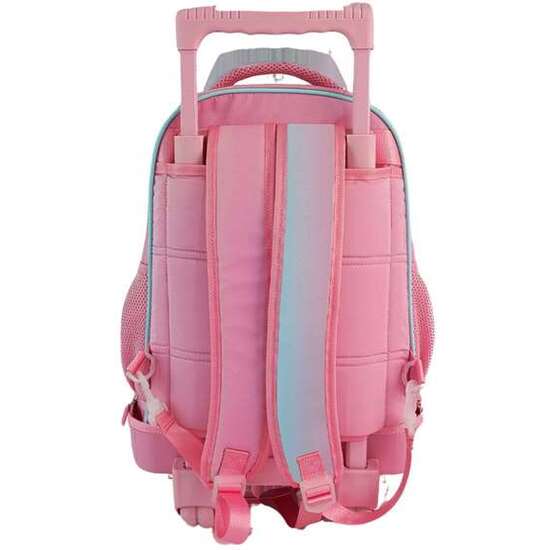 MOCHILA TROLLEY FJO COMPACTO DOBLE CUERPO GRAN CAPACIDAD BLIN BLIN GRADIENT PINK.  44 X 34 X 24 CM. image 2