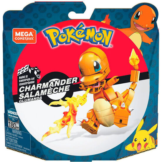 KIT MEGA CONSTRUX CHARMANDER POKEMON 180PZS image 1