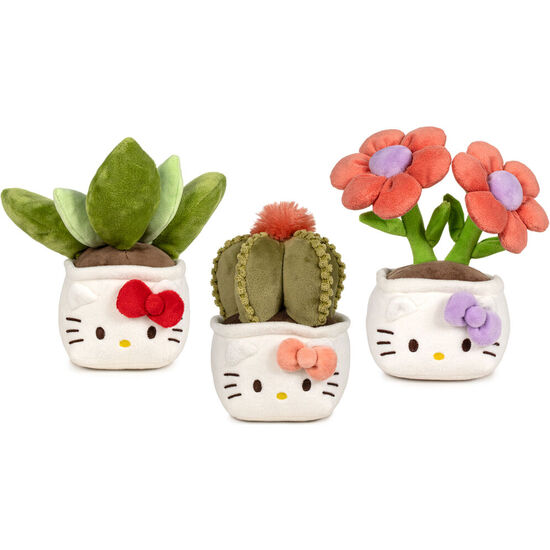 PELUCHE BOTANICAL LOVE HELLO KITTY 25CM SURTIDO image 0