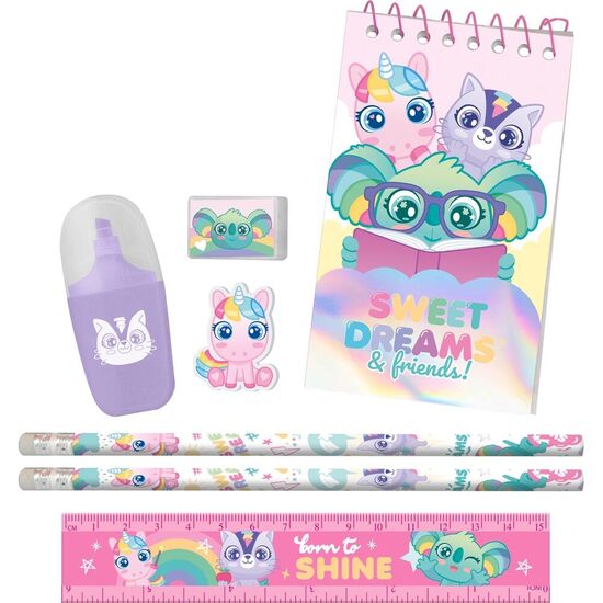 SET PAPELERIA EN ESTUCHE SWEET DREAMS 7PZS image 1