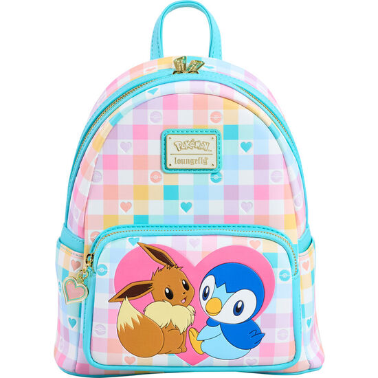 MOCHILA PIPLUP AND EEVEE FRIENDS POKEMON LOUNGEFLY image 0