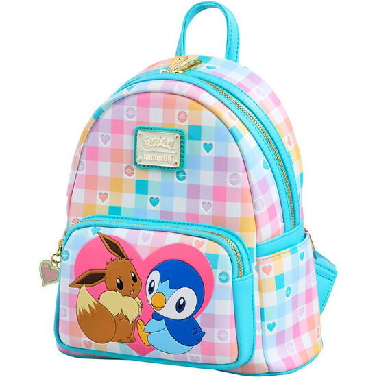 MOCHILA PIPLUP AND EEVEE FRIENDS POKEMON LOUNGEFLY image 2