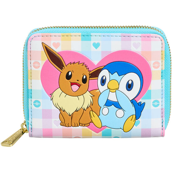 CARTERA PIPLUP AND EEVEE FRIENDS POKEMON LOUNGEFLY image 0