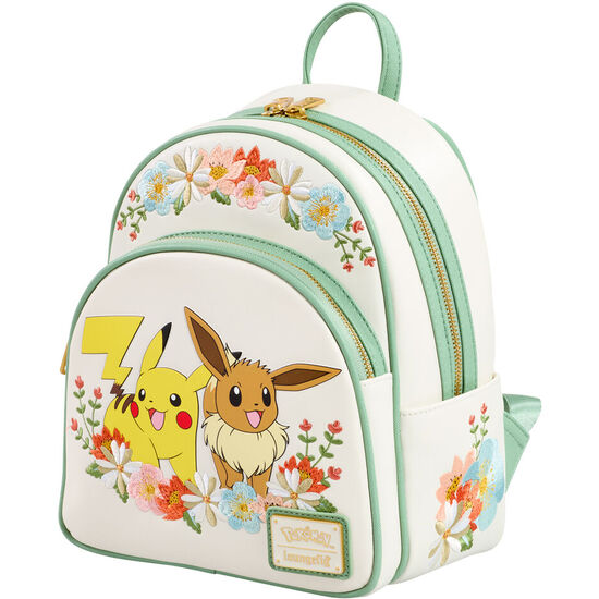 MOCHILA PIKACHU & EEVEE FLORAL POKEMON LOUNGEFLY image 1
