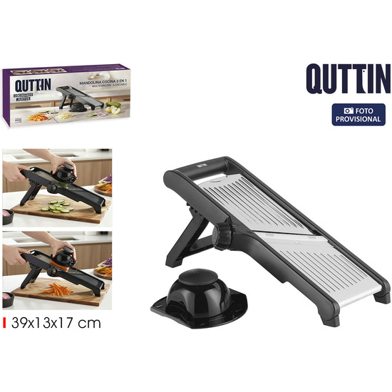 MANDOLINA AJUSTABLE 3FUNCIONES SS QUTTIN image 0