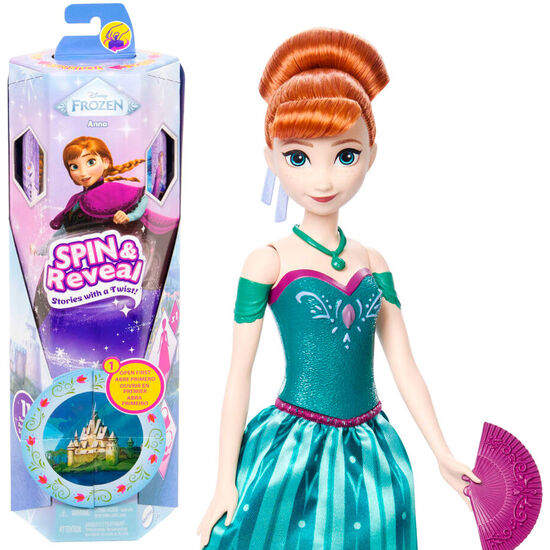 MUÃ±ECA SPIN AND REVEAL ANNA FROZEN DISNEY image 0