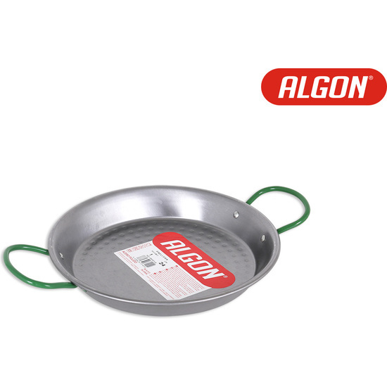 POLISHED STEEL PAELLA PAN 24 CM ALGON image 0