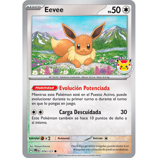 CARTA PROMOCIONAL EEVEE POKEMON ESPAÃ±OL image 0