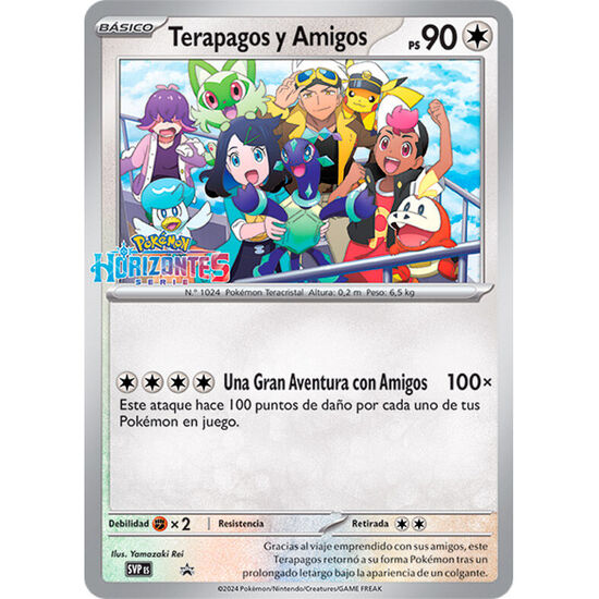 CARTA PROMOCIONAL TERAPAGOS Y AMIGOS HORIZONTES SERIE POKEMON ESPAÃ±OL image 0