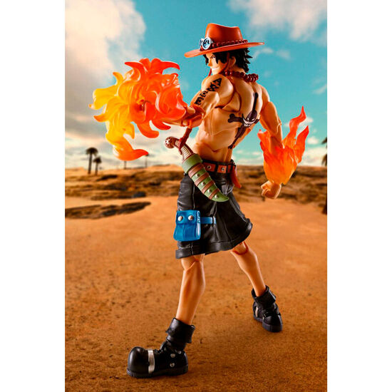 FIGURA S.H. FIGUARTS PORTGAS D ACE FIRE FIST ONE PIECE 15CM image 1