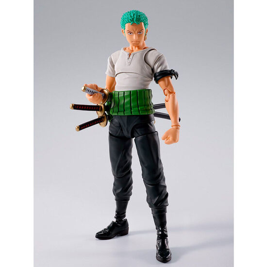 FIGURA S.H FIGUARTS RORONOA ZORO ROMANCE DAWN ONE PIECE 15CM image 1