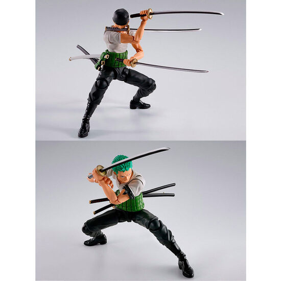 FIGURA S.H FIGUARTS RORONOA ZORO ROMANCE DAWN ONE PIECE 15CM image 2