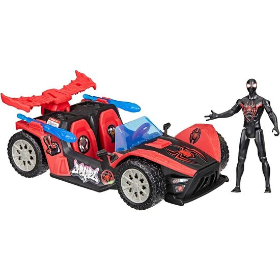 COCHE LANZADOR + FIGURA MILES MORALES VENOM VERSUS EPIC WORLD OF ACTION SPIDER-MAN MARVEL image 1