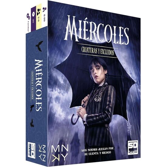 JUEGO DE CARTAS CRIATURAS Y EXCLUIDOS MIERCOLES WEDNESDAY ESPAÃ±OL image 0