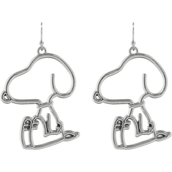 PENDIENTES SNOOPY PLATA image 1