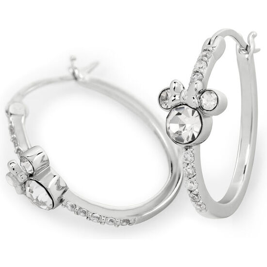 PENDIENTES ARO MINNIE DISNEY PLATA image 1
