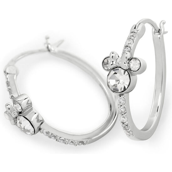 PENDIENTES ARO MINNIE DISNEY PLATA image 4