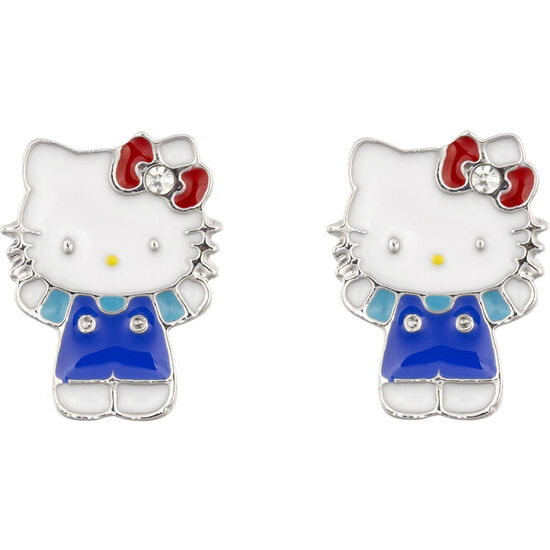 PENDIENTES HELLO KITTY PLATA image 0