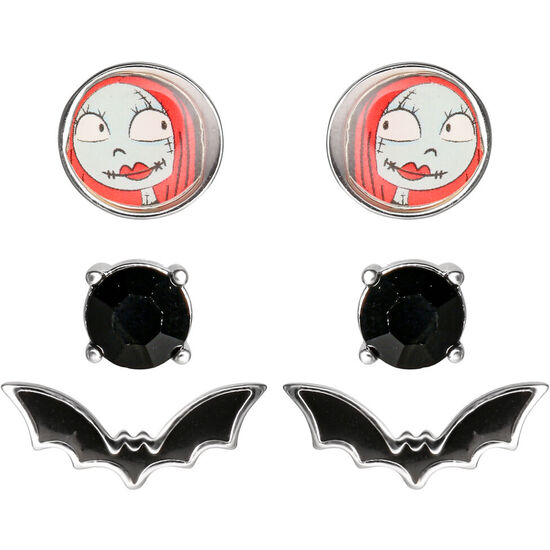SET 3 PARES DE PENDIENTES PESADILLA ANTES DE NAVIDAD DISNEY image 0