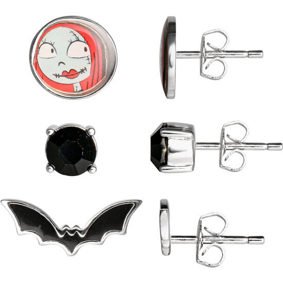 SET 3 PARES DE PENDIENTES PESADILLA ANTES DE NAVIDAD DISNEY image 1
