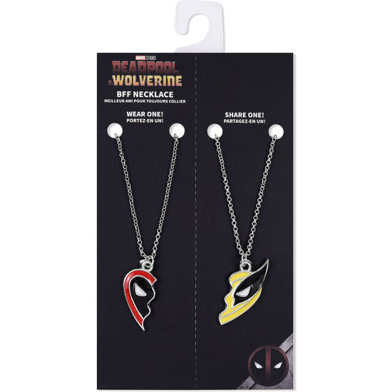 SET 2 COLGANTES DEADPOOL &#38; WOLVERINE MARVEL image 1