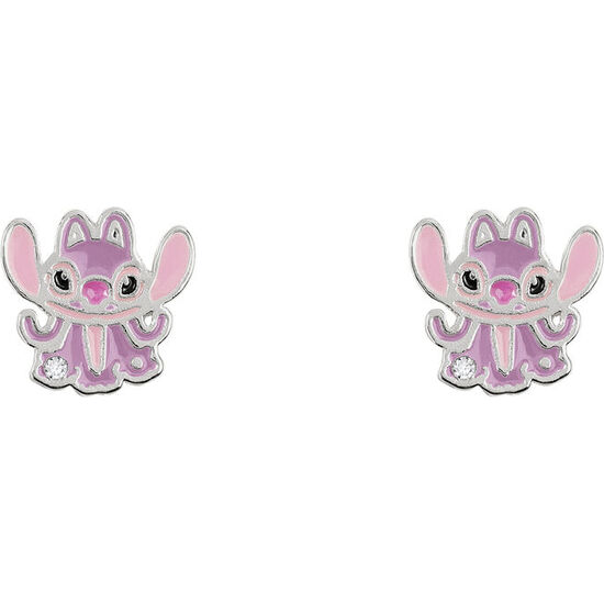 PENDIENTES ANGEL STITCH DISNEY PLATA image 0