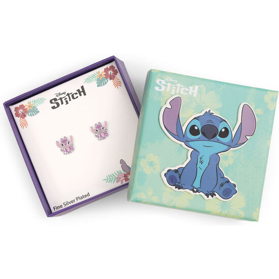 PENDIENTES ANGEL STITCH DISNEY PLATA image 1