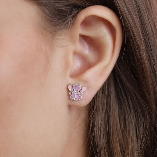 PENDIENTES ANGEL STITCH DISNEY PLATA image 2