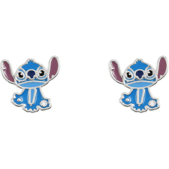 PENDIENTES STITCH DISNEY PLATA image 0