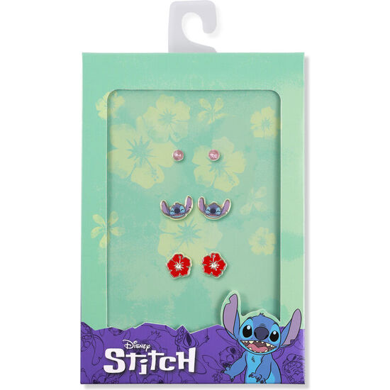 SET 3 PARES DE PENDIENTES STITCH DISNEY image 2