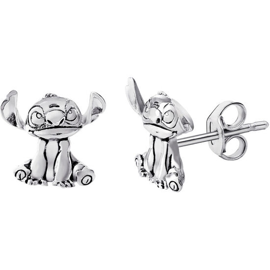 PENDIENTES STITCH DISNEY PLATA image 0