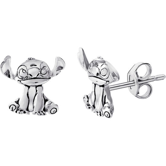 PENDIENTES STITCH DISNEY PLATA image 2