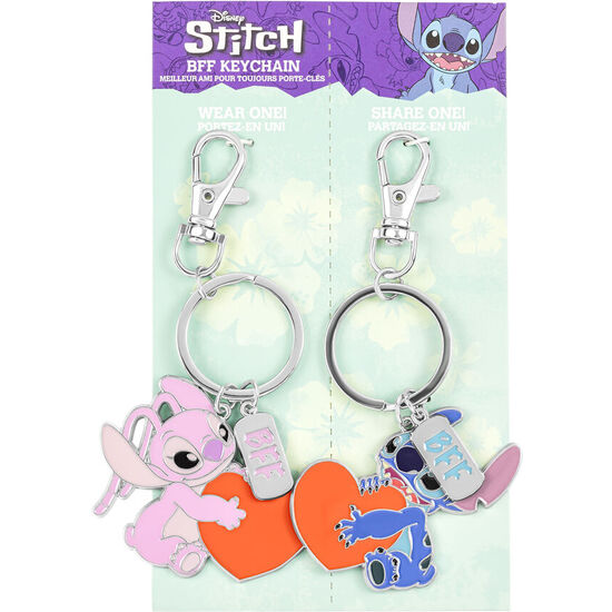 SET 2 LLAVEROS ANGEL & STITCH DISNEY image 2