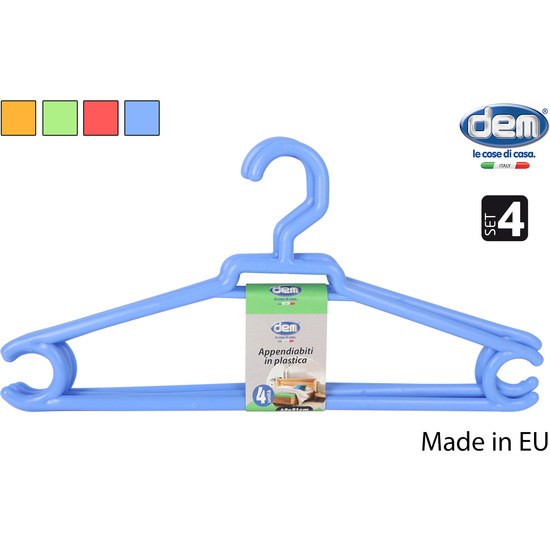 SET 4 PERCHAS PLAST. 42X21CM RAINBOW image 0