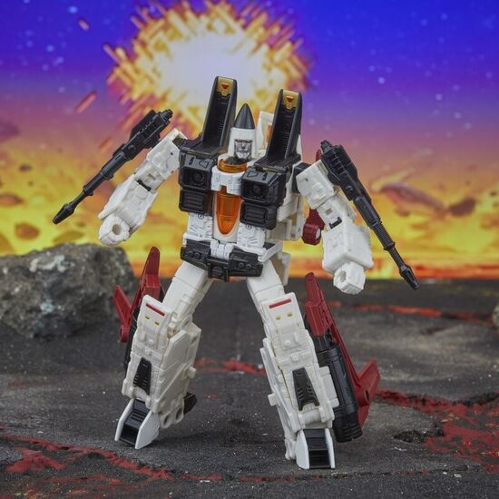 FIGURA DELUXE G1 UNIVERSE RAMJET TRANSFORMERS LEGACY UNITED 17,5CM image 1
