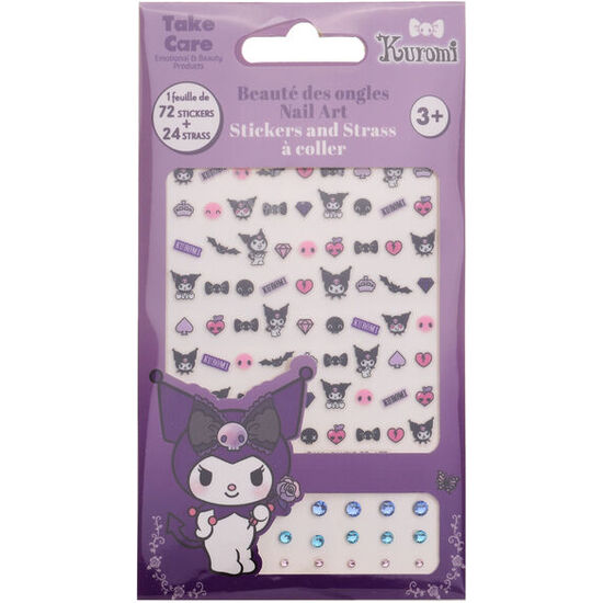 BLISTER PEGATINAS CORPORALES KUROMI HELLO KITTY image 0