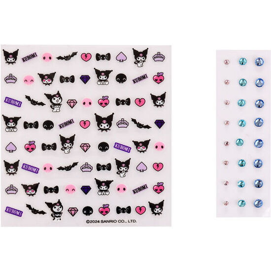 BLISTER PEGATINAS CORPORALES KUROMI HELLO KITTY image 1