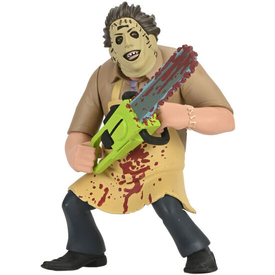 FIGURA LEATHERFACE BLOODY TEXAS CHAINSAW MAN MASSACRE 50TH ANNIVERSARY TOONY TERRORS 15CM image 2