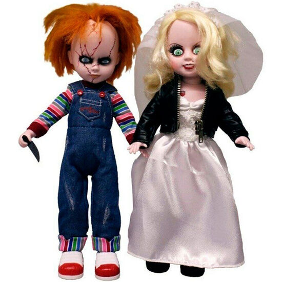 SET 2 MUÃ±ECOS CHUCKY AND TIFANNY LIVING DEAD DOLLS 25CM image 1