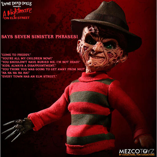 MUÃ±ECO PARLANTE FREDDY KRUEGER A NIGHTMARE ON ELM STREET 25CM INGLES image 2