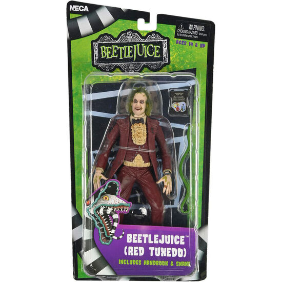 FIGURA BEETLEJUICE 1988 RED TUXEDO BEETLEJUICE 18CM image 0