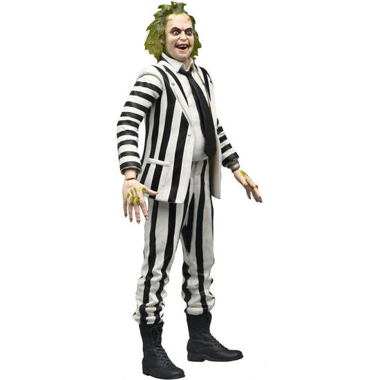 FIGURA BEETLEJUICE 1988 BLACK AND WHITE STRIPED SUIT BEETLEJUICE 18CM image 1