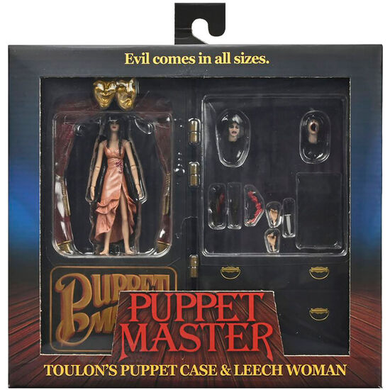 FIGURA TOULONS PUPPET CASE & LEECH WOMAN PUPPET MASTER 10CM image 0