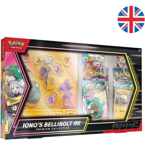 BLISTER JUEGO CARTAS COLECCIONABLES IONO S BELLIBOLT EX PREMIUM COLLECTION POKEMON INGLES image 0