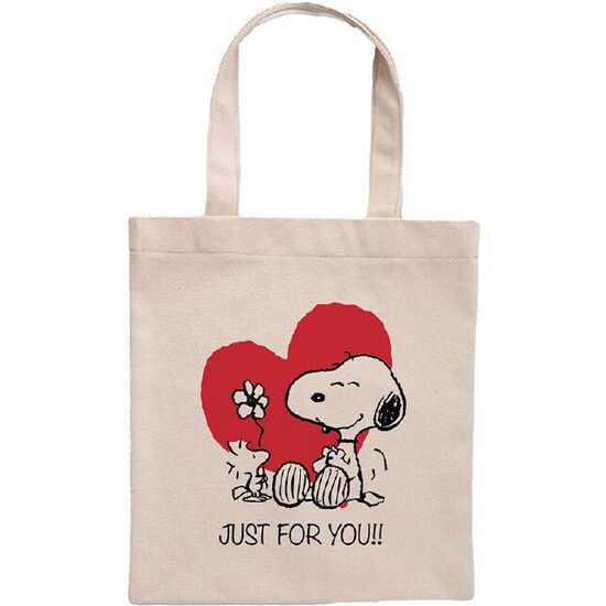 BOLSA SHOPPING JUST FOR YOU SNOOPY PEANUTS image 0