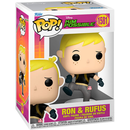 FIGURA POP DISNEY KIM POSSIBLE RON & RUFUS image 1