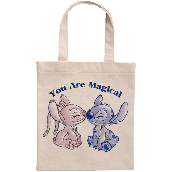 BOLSA SHOPPING YOU ARE MAGICAL ANGEL &#38; STITCH DISNEY image 0