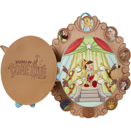 MOCHILA CAMEO PINOCHO DISNEY LOUNGEFLY 28CM image 1