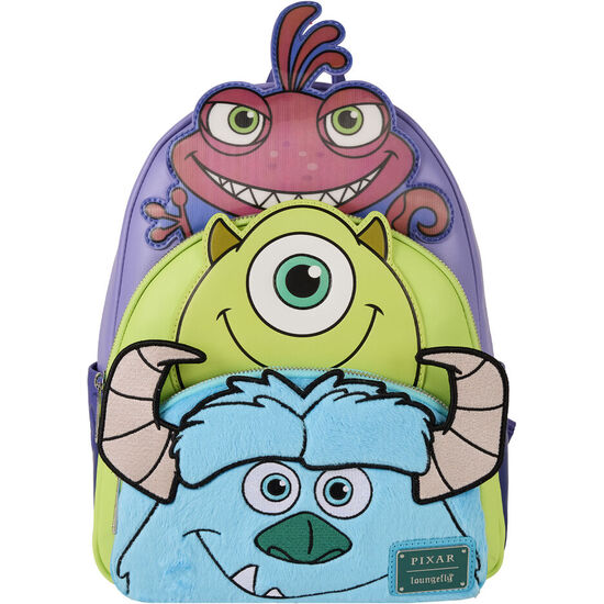 MOCHILA MIKE SULLY AND RANDALL MONSTERS INC DISNEY PIXAR LOUNGEFLY 31CM image 0