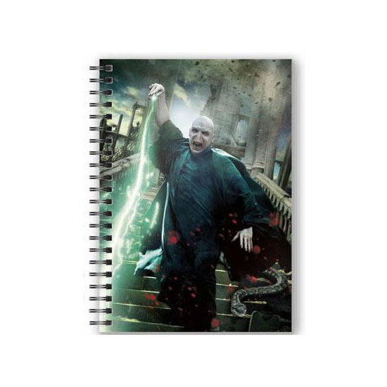 CUADERNO A5 3D VOLDEMORT HARRY POTTER image 0